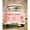 Diamond Painting Roze Volkswagen T1