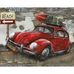 Volkswagen Kever naar strand Diamond Painting