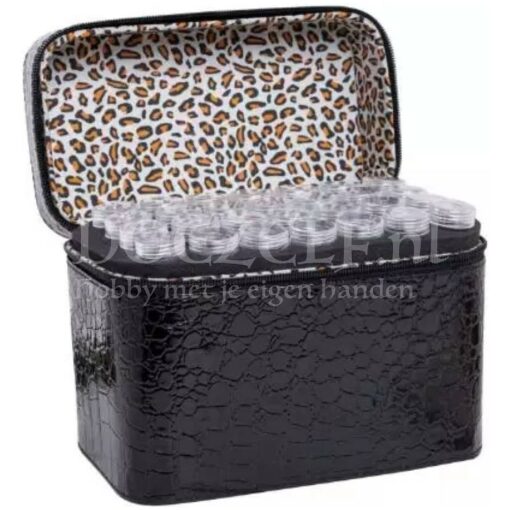 Diamond Painting opberg case zwart