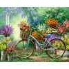 Bloemenmarkt op de fiets Diamond Painting