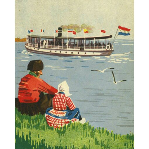 Stoombootdienst poster Diamond Painting