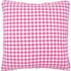 Kussenrug met rits - roze ruit (45x45)