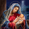 Jezus in armen van Maria Diamond Painting
