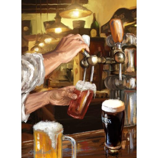 Bier tappen Diamond Painting