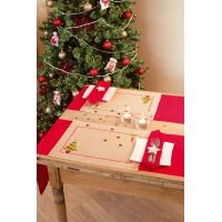 Placemet set Kerstboom borduren (set van 2 stuks)