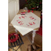 Tafelkleed Kerstkaboutertjes borduren (pakket)