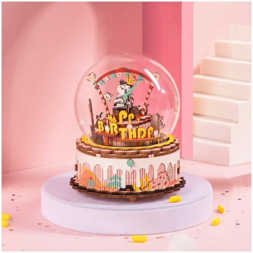 The Birthday song muziekdoos bouwpakket (AM42) music box