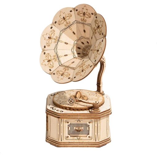 Gramophone houten bouwpakket