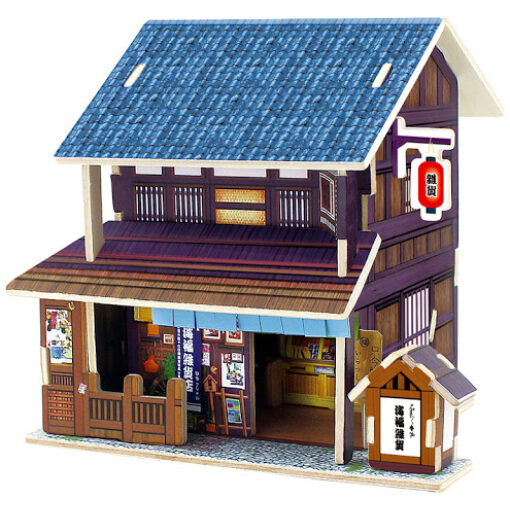 Japanse supermarkt houten bouwpakket (1)