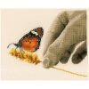 Hand en vlinder borduren (pakket)