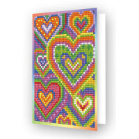 Diamond Dotz Heart Mosaic wenskaart