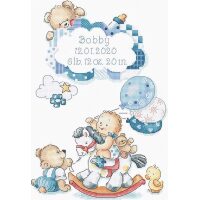 Leti Stitch It's a boy! borduren (pakket)