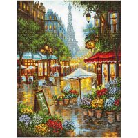 Leti Stitch Spring flowers Paris borduren (pakket)