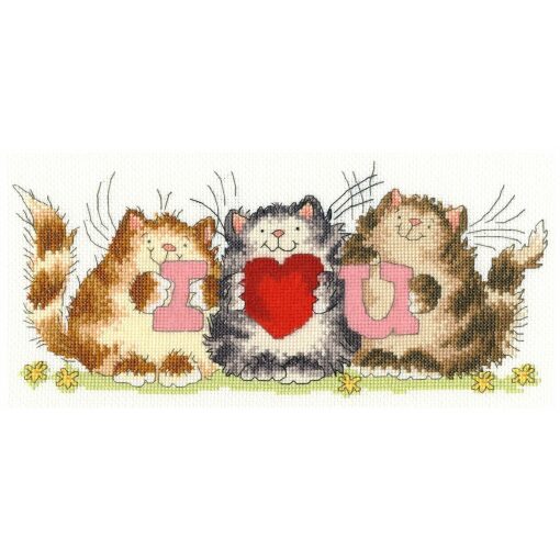 Margaret Sherry I Heart U borduren (pakket)