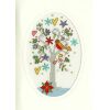 Winter Wishes kerstkaart borduren
