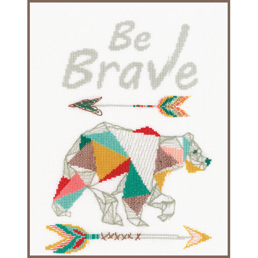 Be Brave borduren (pakket)