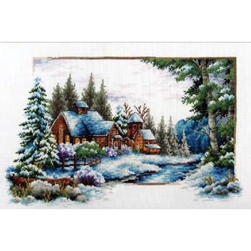 Needleart World Winter Snow voorbedrukt borduren (pakket)