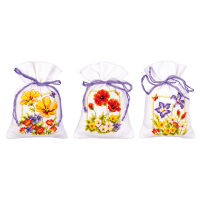 Vervaco Kruidenzakje Zomerbloemen set van 3 borduren (pakket) PN-0145823