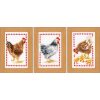 Vervaco Miniatuur kit Kippen set van 3 borduren (pakket) PN-0146565