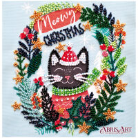 Abris Art Meow Christmas Kralen borduurpakket
