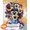 Needleart World Vase of Pansies voorbedrukt borduren (pakket) 240.054