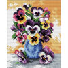 Needleart World Vase of Pansies voorbedrukt borduren (pakket) 240.054