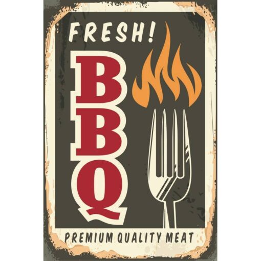 Fresh BBQ muurplaat Diamond Painting