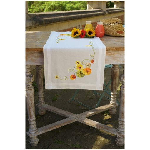 Vervaco Tafelloper Zonnebloemen borduren (pakket) PN-0162453