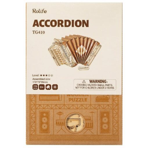 Rolife Accordion houten bouwpakket (TG410) instrument