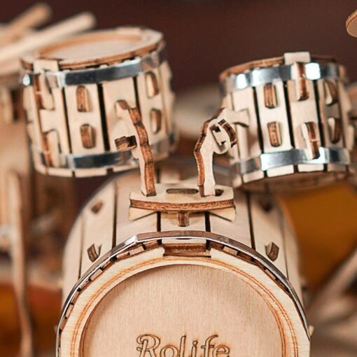 Rolife Drum kit houten bouwpakket (TG409) instrument