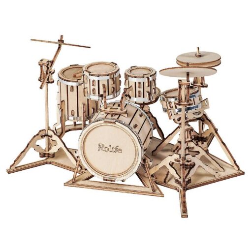 Rolife Drum kit houten bouwpakket (TG409) instrument