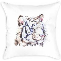 Luca-S White Tiger Borduurkussen PB-144