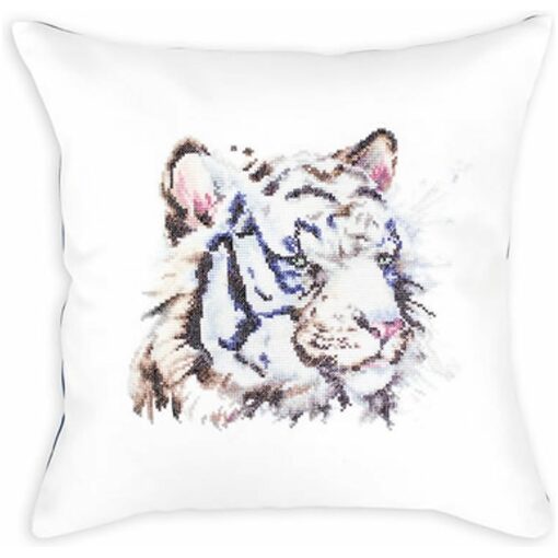Luca-S White Tiger Borduurkussen PB-144