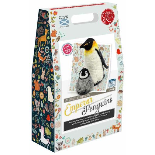 CKC Keizerpinguins Naaldvilt pakket The Craft Kit Company