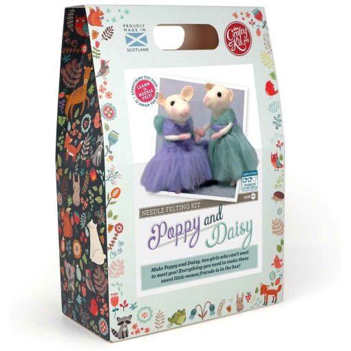 CKC Poppy & Daisy muis Naaldvilt pakket The Crafty Kit Company