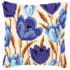 Vervaco Blauwe tulpen Kruissteekkussen pakket PN-0021764