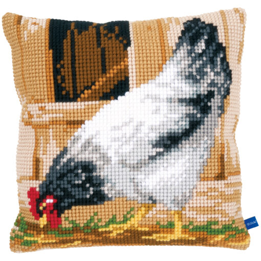 Vervaco Grijze kip Kruissteekkussen pakket PN-0148109
