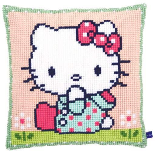 Vervaco Hello Kitty Op het grasveld Kruissteekkussen pakket PN-0155210