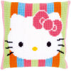 Vervaco Hello Kitty gestreept Kruissteekkussen pakket PN-0153770