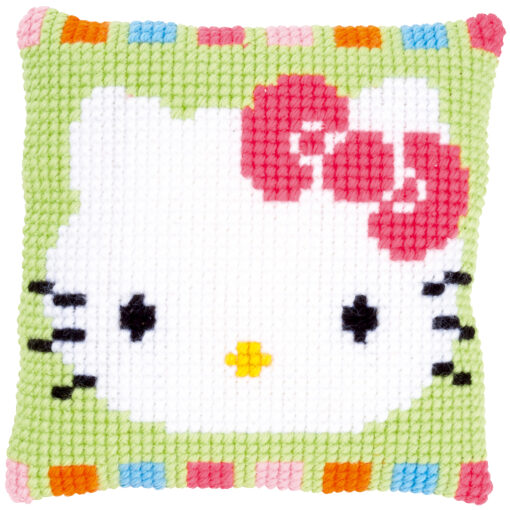 Vervaco Hello Kitty in pastel Kruissteekkussen pakket PN-0153796