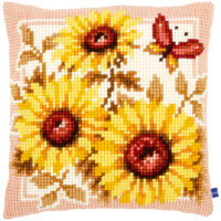 Vervaco Zonnebloemen Kruissteekkussen pakket PN-0147040