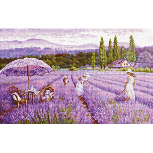 Luca-S Lavender Field borduren pakket BU5008