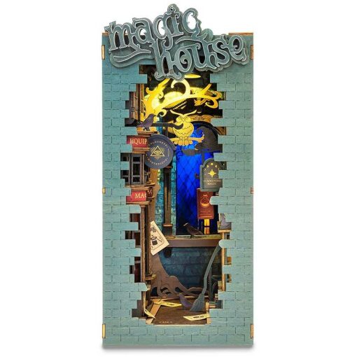 Rolife Magic House Book Nook met verlichting TGB03 - Afbeelding 5