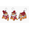 Leti Stitch Christmas Tigers Toys kit of 3 pieces Leti Stitch borduren (pakket) L8017