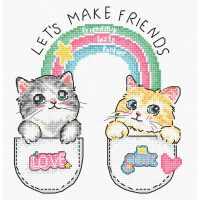 Leti Stitch Let's make friends! borduren (pakket) L8043