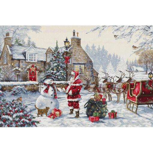 Luca-S Santa's Cottage borduren (pakket) BU5011