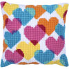 Needleart World Heart Collage Kruissteekkussen pakket
