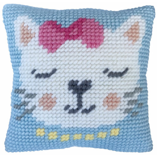 Needleart World Kitten Purr Kruissteekkussen pakket