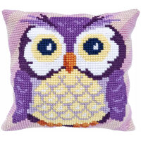 Needleart World Owl Kruissteekkussen pakket