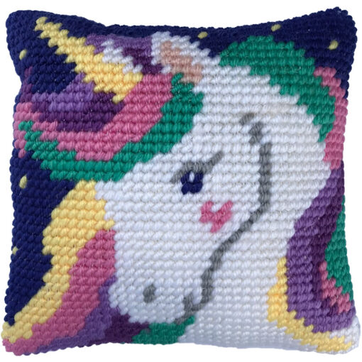 Needleart World Star Light Unicorn Kruissteekkussen pakket